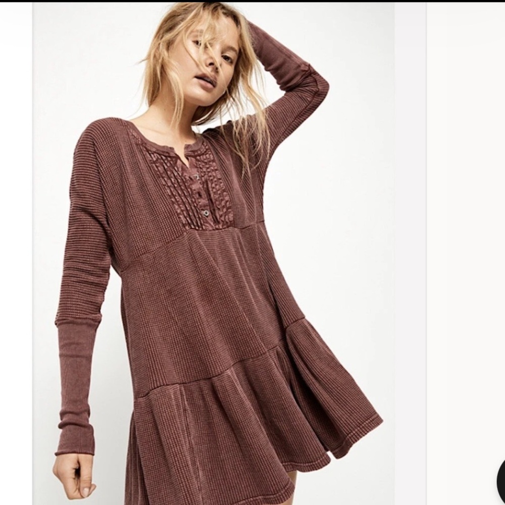 Free People Small Jolene mini dress in Burgundy